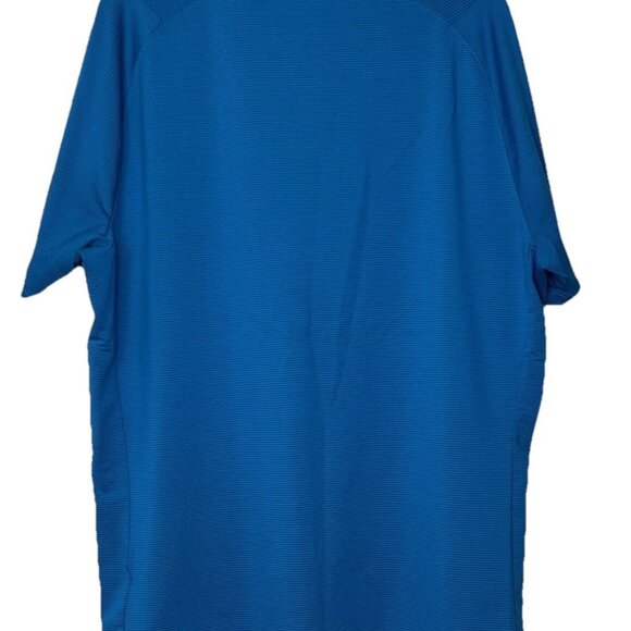 Adidas Prime blue Polo Shirt Ribbed Men’s Sz XL Aqua Blue - Picture 7 of 13